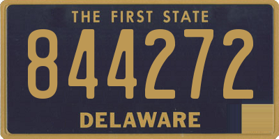 DE license plate 844272