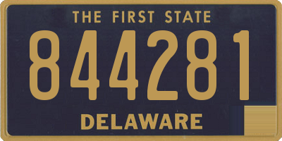 DE license plate 844281