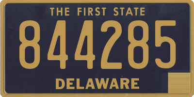 DE license plate 844285