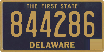 DE license plate 844286