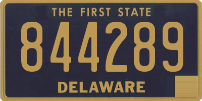 DE license plate 844289