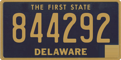 DE license plate 844292