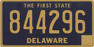 DE license plate 844296