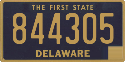 DE license plate 844305