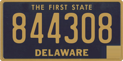 DE license plate 844308