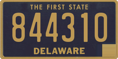 DE license plate 844310