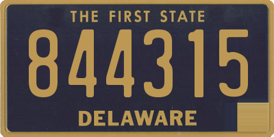 DE license plate 844315