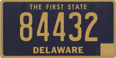 DE license plate 84432