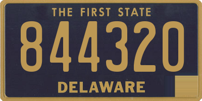 DE license plate 844320