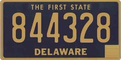 DE license plate 844328