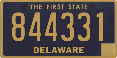 DE license plate 844331