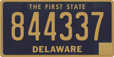DE license plate 844337