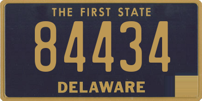 DE license plate 84434