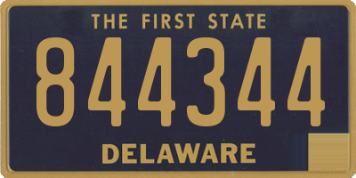 DE license plate 844344