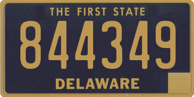DE license plate 844349