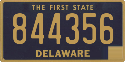 DE license plate 844356