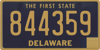 DE license plate 844359