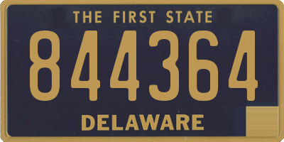 DE license plate 844364