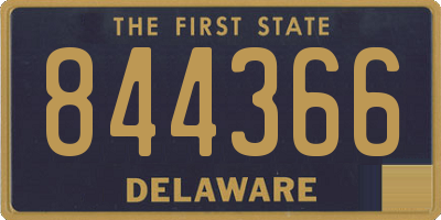 DE license plate 844366