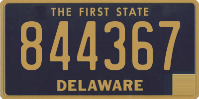 DE license plate 844367