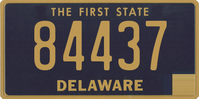DE license plate 84437