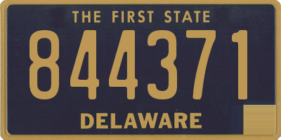 DE license plate 844371