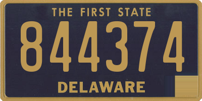 DE license plate 844374