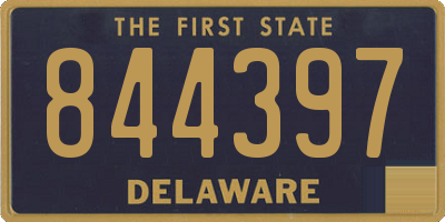 DE license plate 844397