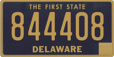 DE license plate 844408