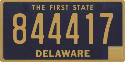 DE license plate 844417