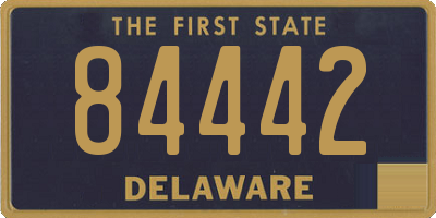 DE license plate 84442