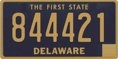 DE license plate 844421