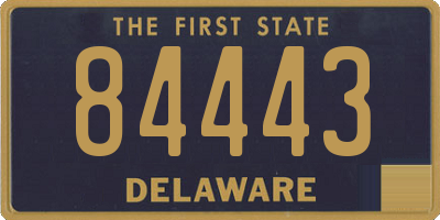 DE license plate 84443