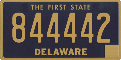 DE license plate 844442