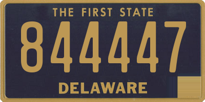 DE license plate 844447