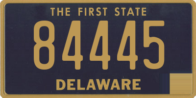 DE license plate 84445