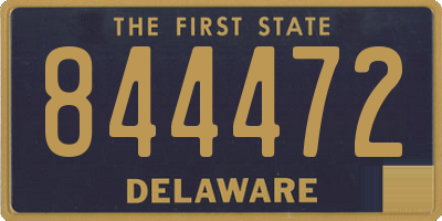 DE license plate 844472
