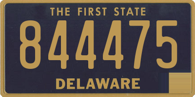 DE license plate 844475