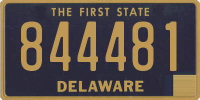 DE license plate 844481