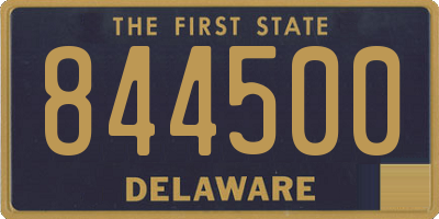 DE license plate 844500