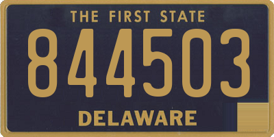 DE license plate 844503