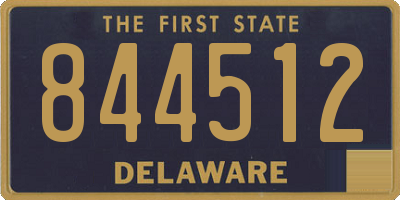 DE license plate 844512