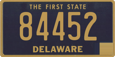 DE license plate 84452