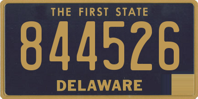 DE license plate 844526