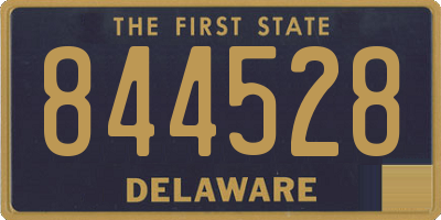 DE license plate 844528