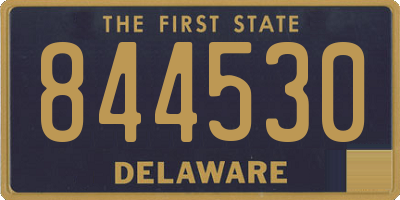 DE license plate 844530