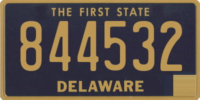 DE license plate 844532