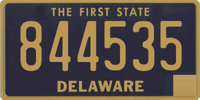 DE license plate 844535