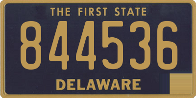 DE license plate 844536