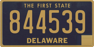 DE license plate 844539